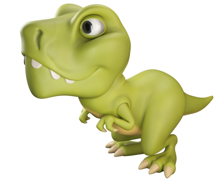 Cartoon Dinosaur T-rex - FlippedNormals
