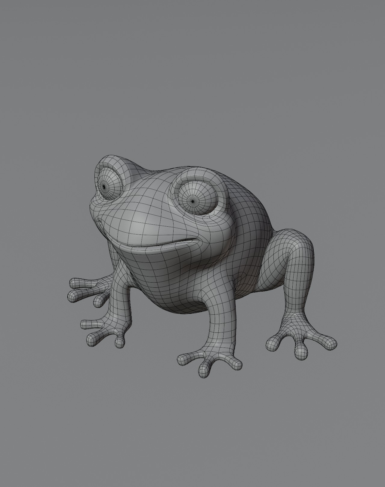 Cartoon Frog 3D Model - FlippedNormals
