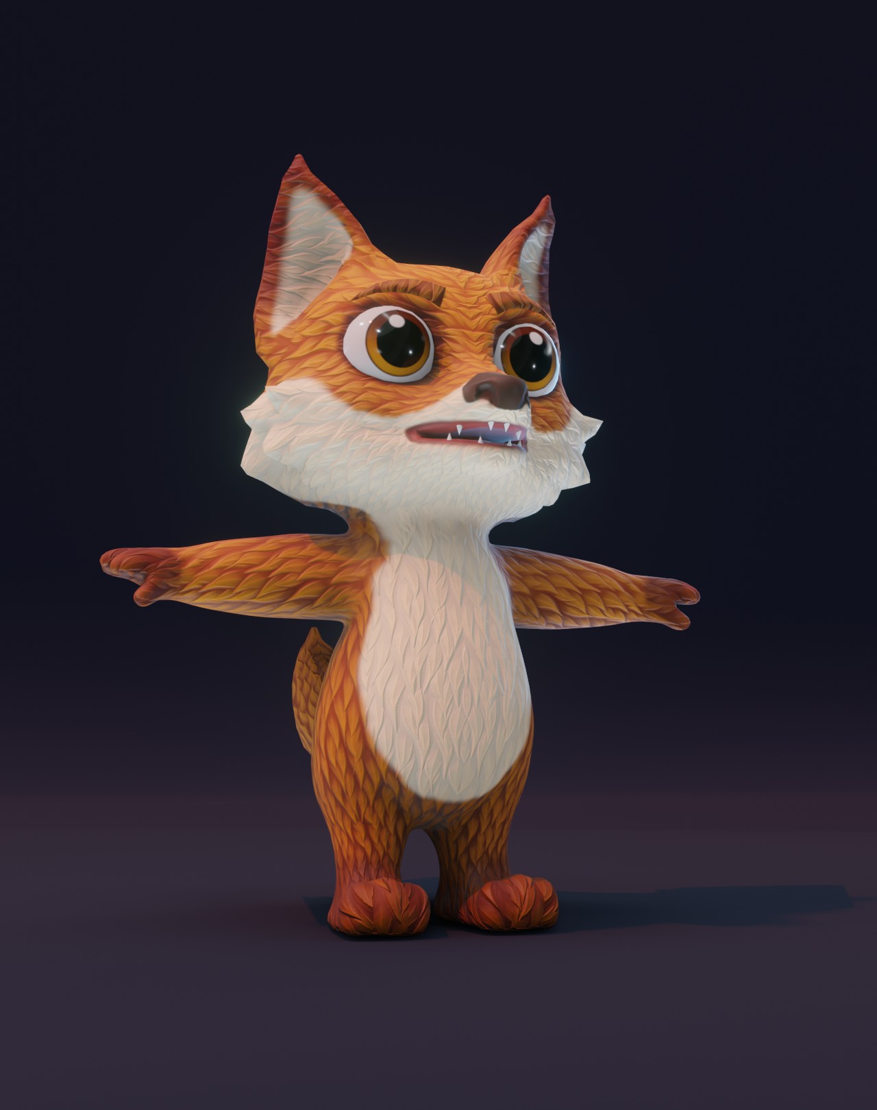 Cartoon Fox 3D Models - FlippedNormals