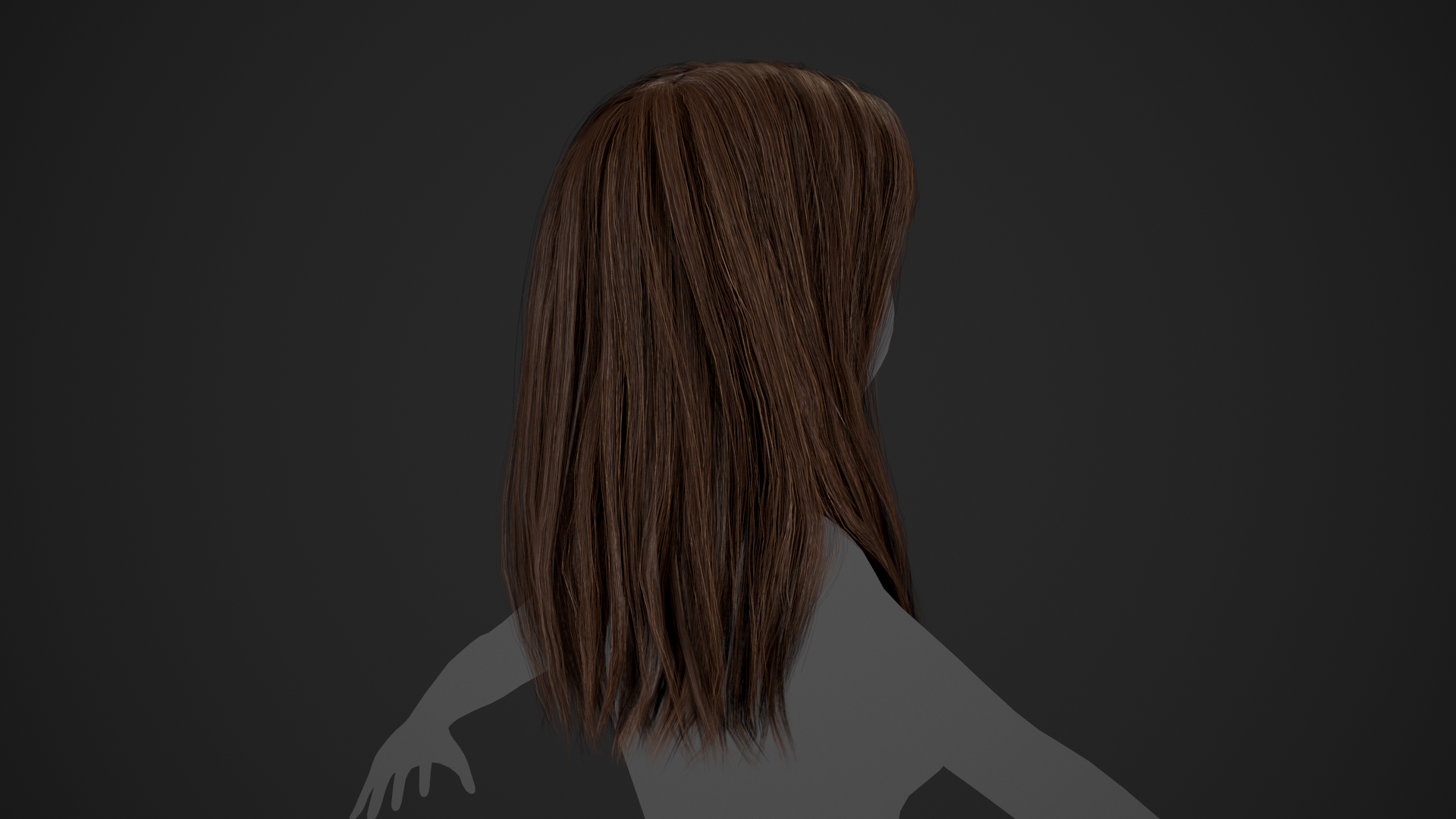 Female Hair Cards Style 3 - Long - FlippedNormals