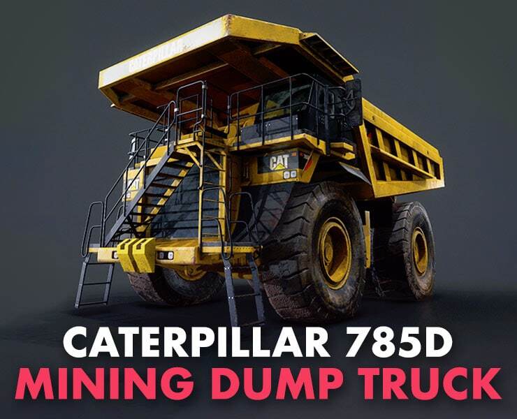 Caterpillar 785D Mining Dump Truck - FlippedNormals